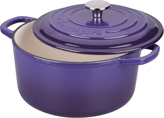 VORRINGARD Enameled Cast Iron Dutch Oven Pot - Image 4