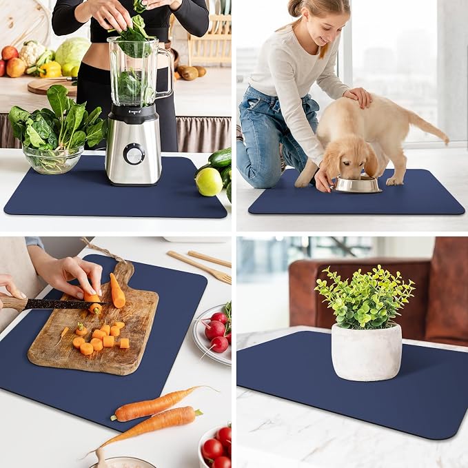 WISELIFE Dish Drying Mat Super Absorbent Drying Mat Large Dish Drying Mats - Image 7