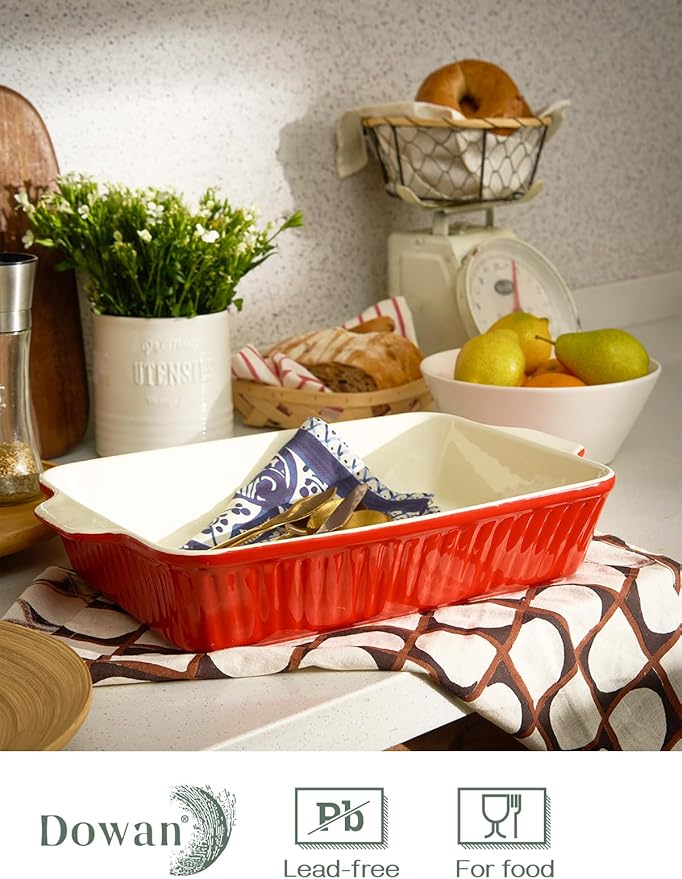 DOWAN 9x13-inch Deep Casserole Baking Dish - Image 5
