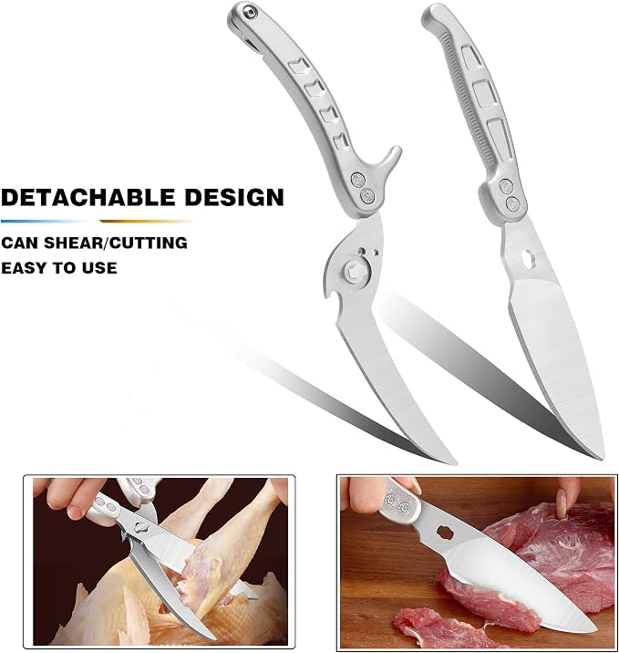 Poultry Shears Scissors Heavy Duty, Kitchen Shears, Separable easy to clean - Image 6