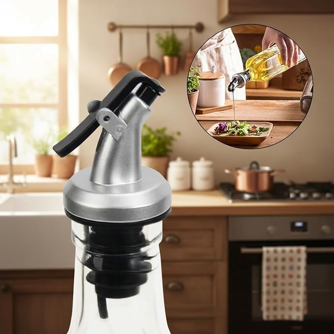 WERTIOO Olive Oil Dispenser Bottle, 2 Pack 17oz Oil and Vinegar Dispenser Set - Image 5