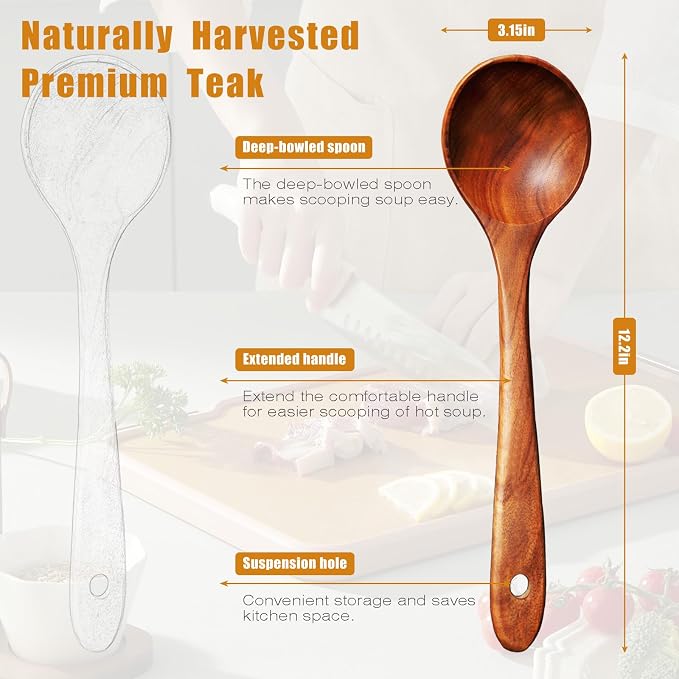 Wooden Spoons for Cooking - Image 2