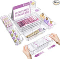 14 Pcs Clear Drawer Organizer, Adjustable Drawer Storage Box, 3-Size Desk by Hiitytin