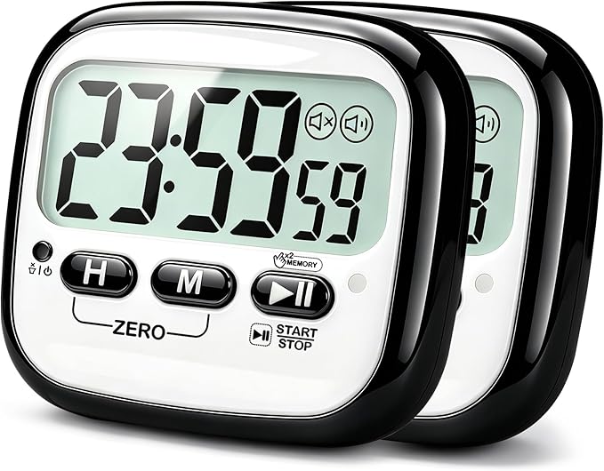 AyayaBoss 2-Pack Magnetic Kitchen Timers by AyayaBoss