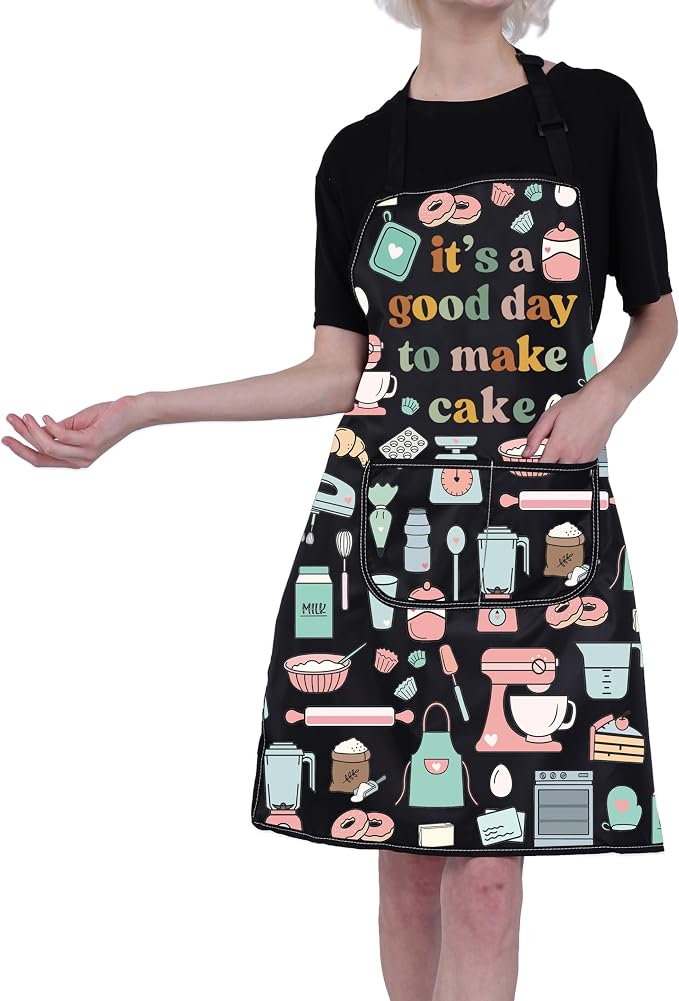 FUSTMW Cake Maker Gifts for Baker Kitchen Baking Apron - Image 6