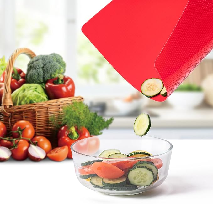 5 Pieces Flexible Plastic Cutting Board Mats - Image 5
