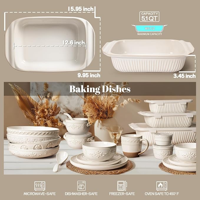 Artena Baking Dish 5.1 Quarts, Casserole Dishes - Image 2