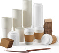 JOLLY PARTY 12 oz Paper Coffee Cups, Disposable Paper Coffee Cup by JOLLYPARTY