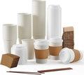 12 oz Paper Coffee Cups, Disposable Paper Coffee Cup by JOLLYPARTY