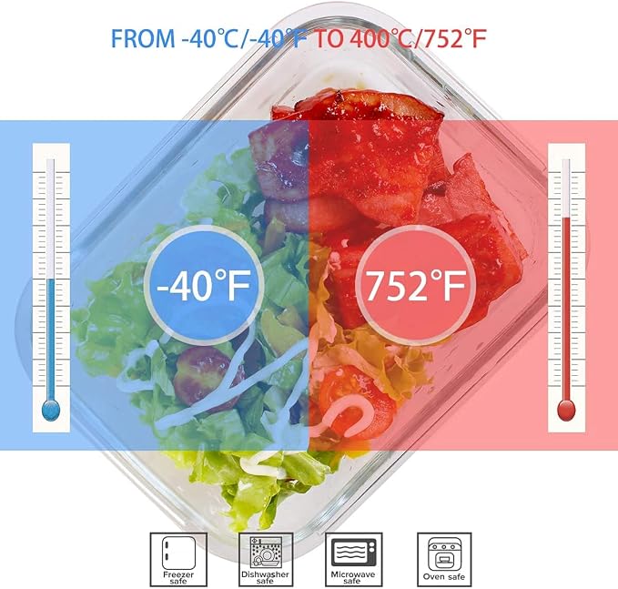 S SALIENT 18 Piece Glass Food Storage Containers - Image 3