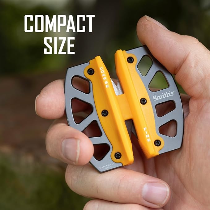Smith’s 51176 Stainless Steel 2-Step Knife Sharpener | Yellow | Preset Coarse & - Image 6