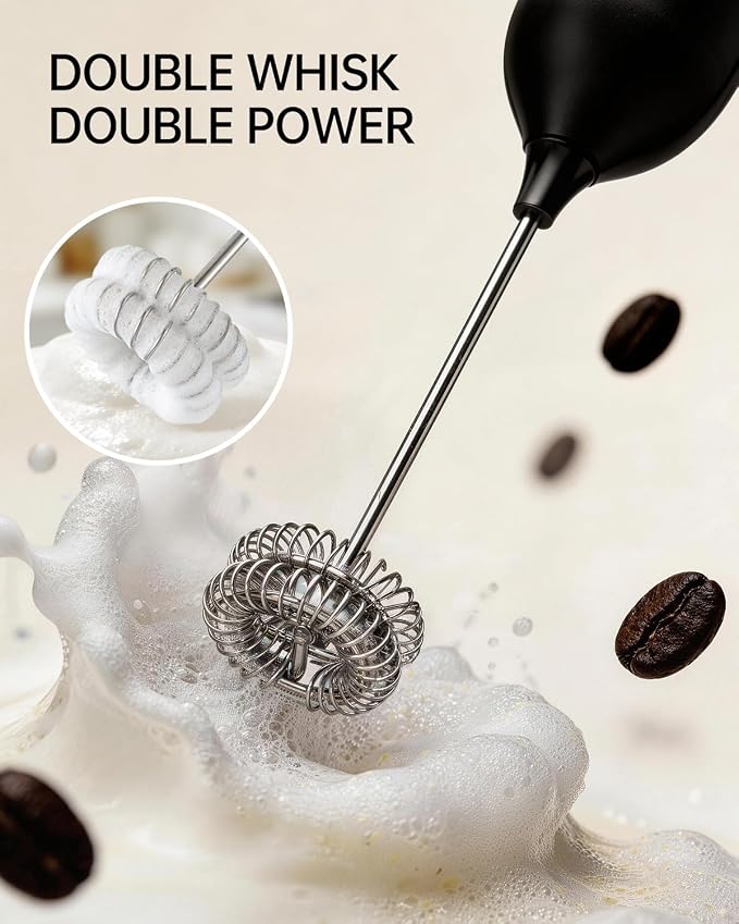CIRCLE JOY Electric Rechargeable Milk Frother Handheld - Image 4