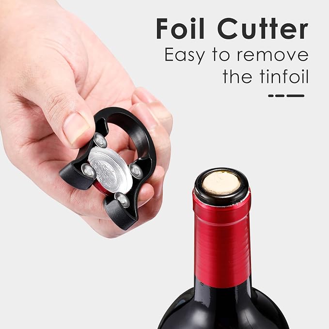 IPOW Wine Opener, Zinc Alloy Wine Bottle Opener, Wing Corkscrew Heavy Duty - Image 4
