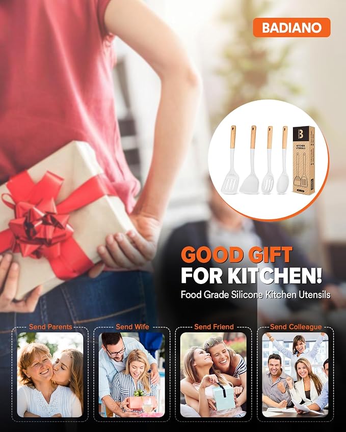 Silicone Cooking Utensils Set, Perfectly Angled - Image 7