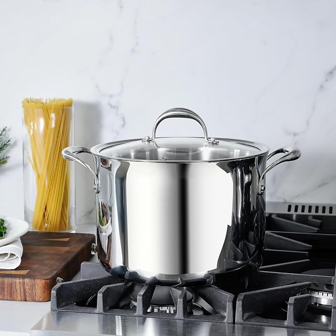 KEAWELL K3 Premium 8-Quart Tri-Ply Stainless Steel Stockpot - Image 2
