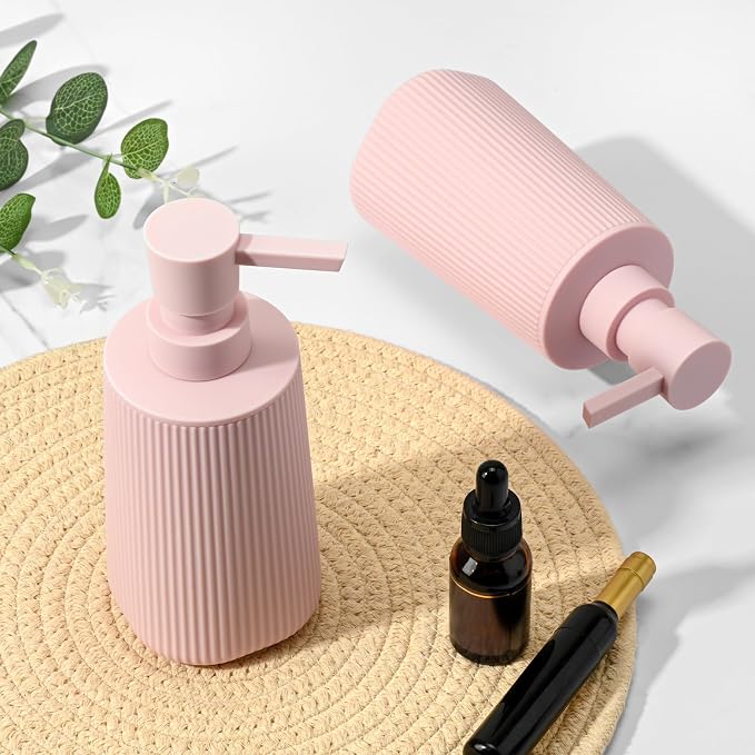Pink 2 Pack Hand Soap Dispensers Set - Image 5