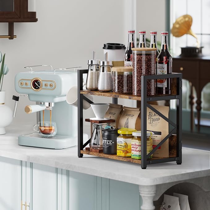 RUILALIFE Coffee-Bar-Station-Organizer Shelf - Image 2