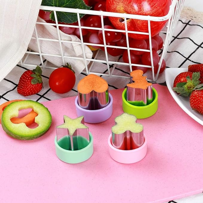 Vegetable Cutter Shapes Set – 1.5" Stainless Steel Mini Cookie & Fruit Cutters - Image 5