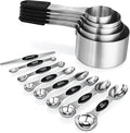 Magnetic Measuring cups and spoons Set, 5 Stainless Steel Magnetic Measuring by JIEJIE