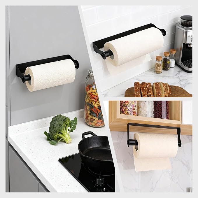 Paper Towel Holder Under Cabinet, Paper Towel Holder, Waterproof and Rustproof - Image 4