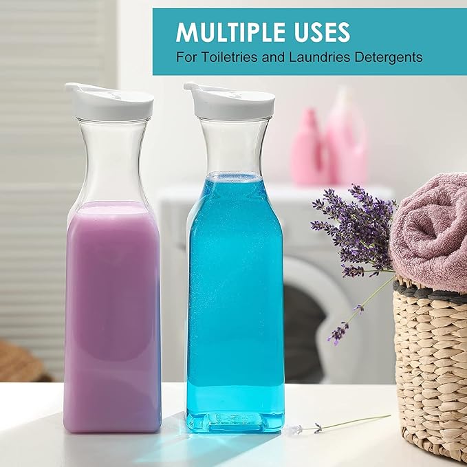 Plastic 4 Pack Large 50 Oz Water Carafe - Image 7