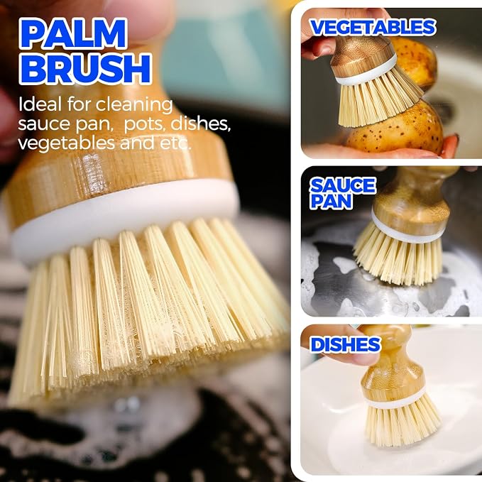 Holikme 6 Pack Dish Brush Kitchen Brushes Set - Image 4