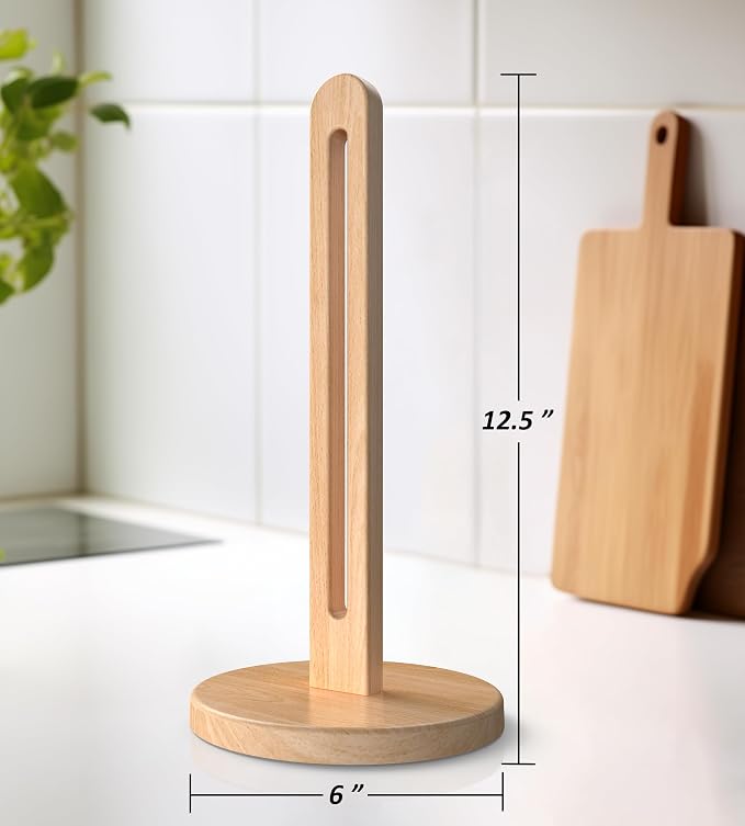 Wooden Paper Towel Holder Stand - Image 5