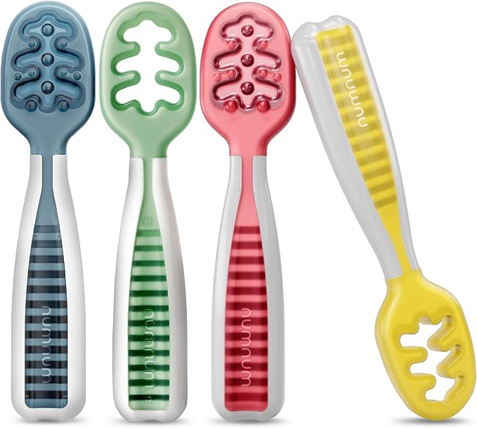 NumNum Baby Spoons Set, Baby Essentials Pre-Spoon GOOtensils by NumNum