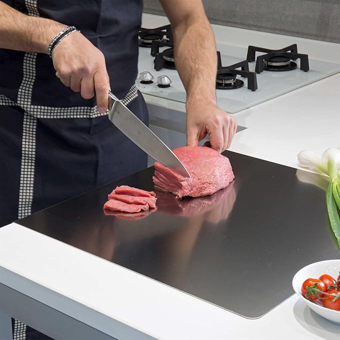Stainless Steel Cutting Boards for Kitchen, Kneading Cutting Board Mats - Image 2
