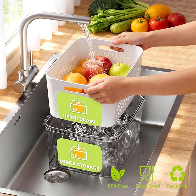 HOMETALL 6 PCS Fruit Storage Containers - Image 2
