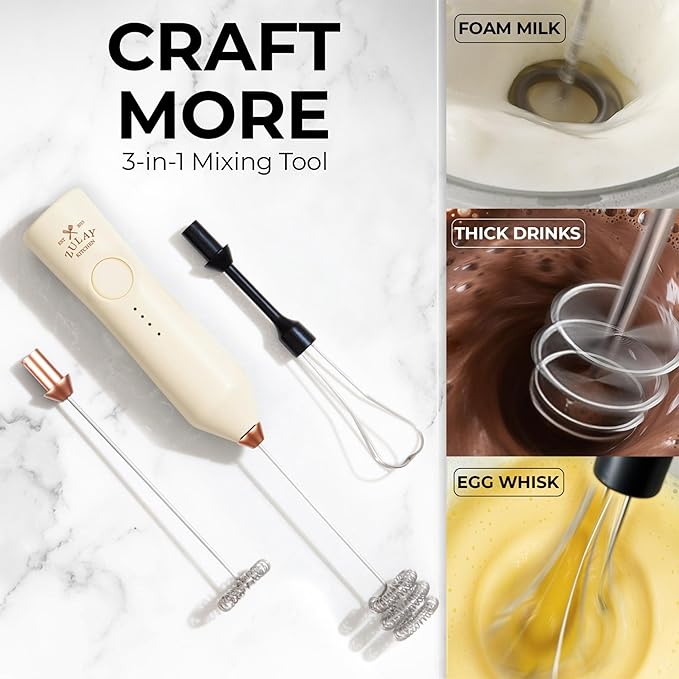 Zulay Kitchen Rechargeable Milk Frother - Image 7
