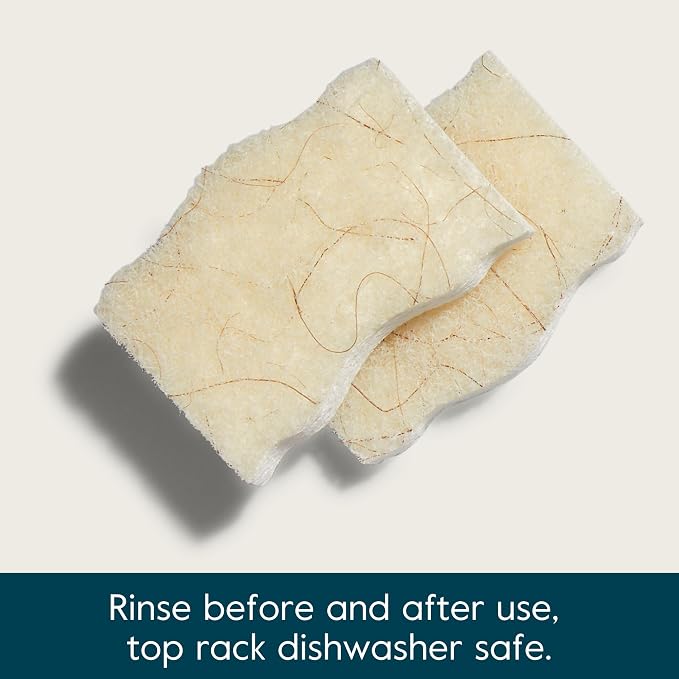 Grove Co. Sponges, Natural Coconut Scrubber Kitchen Sponge, Dual-Sided - Image 6