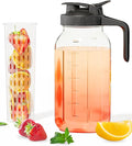 64oz Glass Mason Jar Pitcher – Airtight & Leakproof Glass Pitcher by VA1KENE