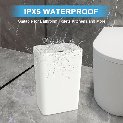 Naisu 2 Pack 4 Gal Bathroom Trash Can - Image 4