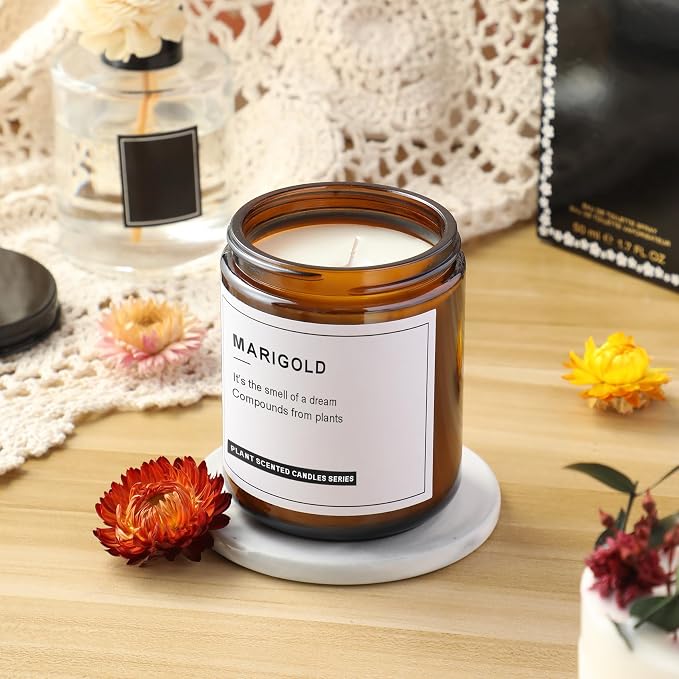 12 Pack, 8 OZ Dark Amber Candle Jars - Image 6