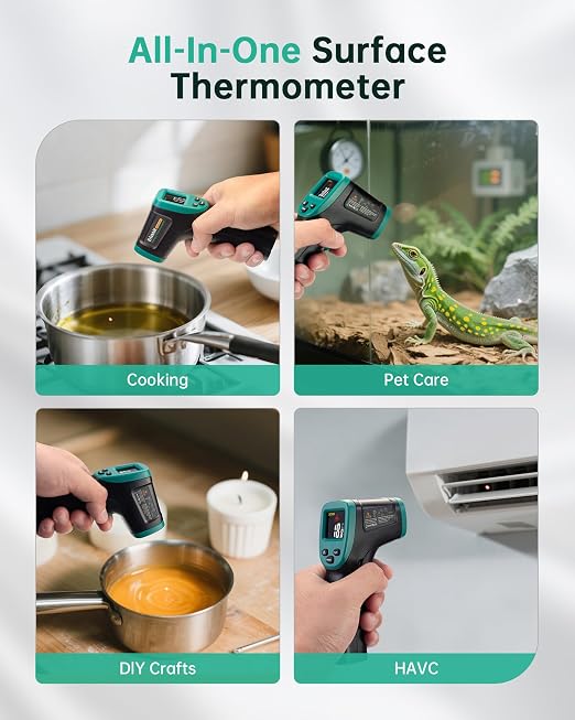 ERICKHILL ROOKMAX Infrared Thermometer Gun, Non-Contact Laser, Adjustable - Image 7