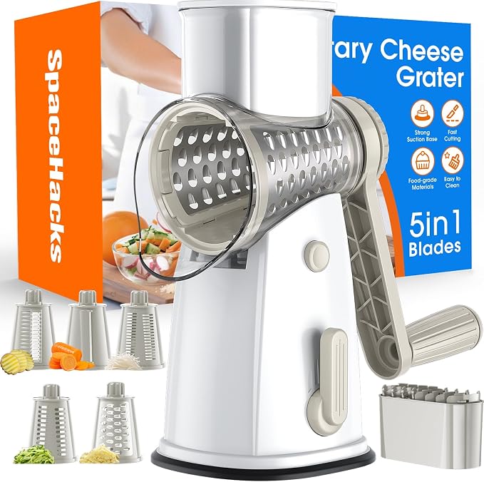 Rotary Cheese Grater Hand Crank by SpaceHacks