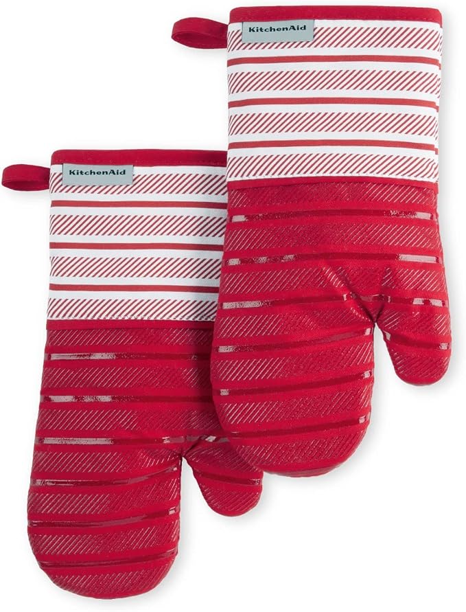 KitchenAid Albany Oven Mitt 2-Pack Set, Passion Red by KitchenAid