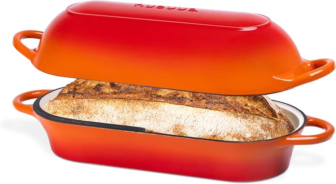 Enamelled Cast Iron Bread Loaf Pot – Dutch Oven by Nuovva