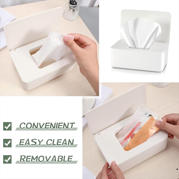 Newtay Dryer Sheet Holder with Hinged Lid, Plastic Dryer Sheet Dispenser - Image 6
