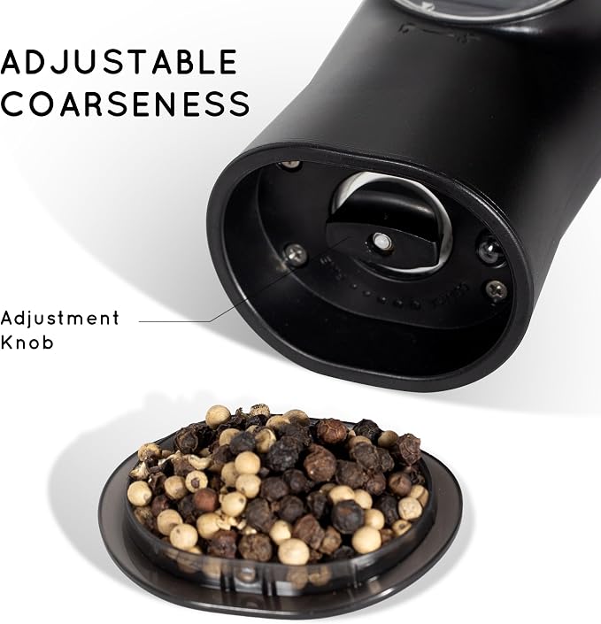 Flendy Gravity Electric Salt and Pepper Grinder Set Rechargeable, Automatic - Image 6