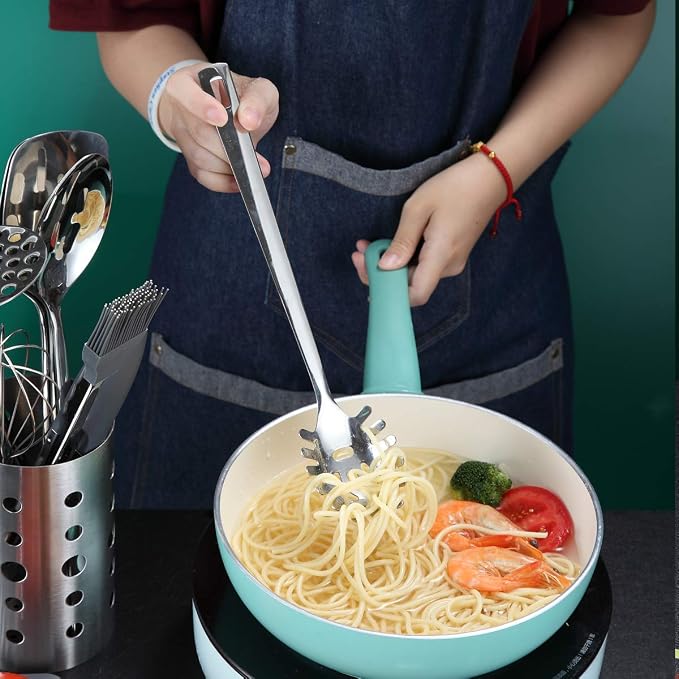 Spaghetti Spoon, Berglander Pasta Server, Stainless Steel Pasta Spoon, Pasta - Image 7