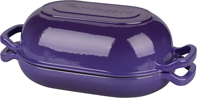 VORRINGARD Enameled Cast Iron Sourdough Bread Oven, Dutch Oven, Loaf Cast Iron - Image 8