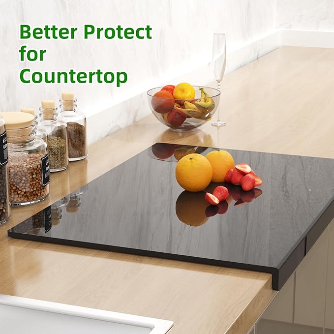 Acrylic Cutting Board with Counter Lip | 60% Thicker & Durable | BPA-Free & - Image 4