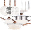 NEWBULIG 17-Piece Nonstick Cookware Set, Non-Toxic Pots and Pans by NEWBULIG