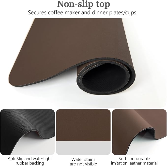 Bloss Coffee Mat, Bar Mat, Hide Stain Absorbent Drying Mat - Image 3