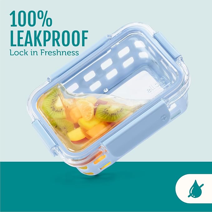Ello Duraglass 3.4 Cup Meal Prep Sets 10Pc, 5 Pack Set- Glass Food Storage - Image 5