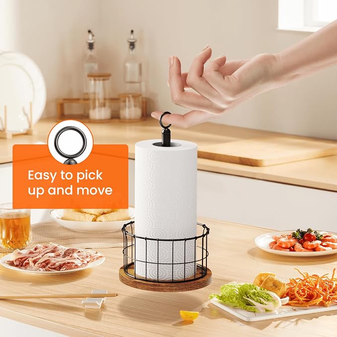 Homode Paper Towel Holder Stand, Countertop Paper Towel Holder - Image 2