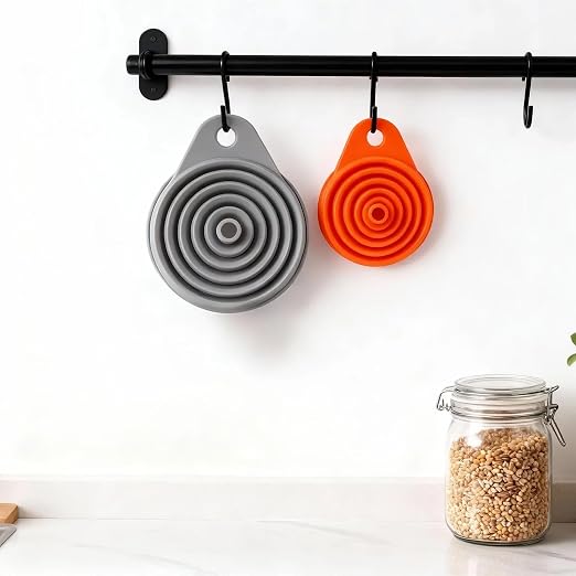 Kitchen Funnels for Filling Bottles, Silicone Small and Large Funnel Set - Image 7