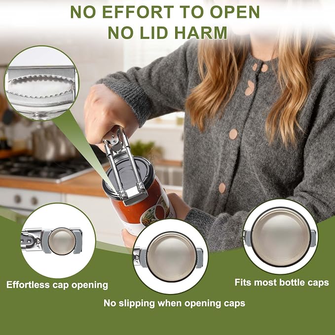 Adjustable Jar Opener –2026 Stainless Steel Can & Bottle Opener - Image 5